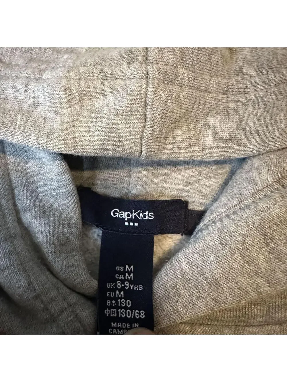 (8-9) GAP Kids Pull Over Grey